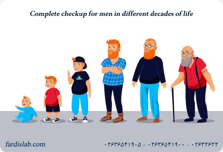 توصیه‌های سنی برای انجام چکاپ کامل مردان در دهه‌های مختلف زندگی